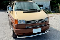 Volkswagen T4 Caravelle/Multivan 1990–2003 Voorbumperbescherming ST008 (RVS) foto 4