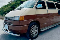 Volkswagen T4 Caravelle/Multivan 1990–2003 Voorbumperbescherming ST008 (RVS) foto 5