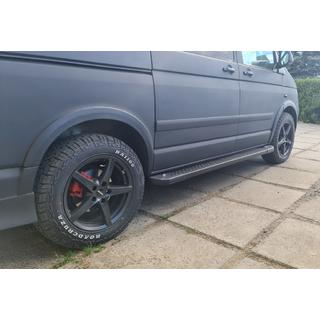 Zijsteps X5-type zwart (2 st., aluminium) foto 2