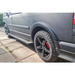Side steps Allmond Black (2 st., aluminium) Volkswagen T5 Transporter 2003–2010 foto 4