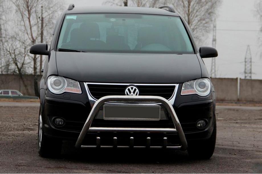 Volkswagen Touran 2003–2010 Bullbar WT003 (RVS) 60 mm, met opschrift Image