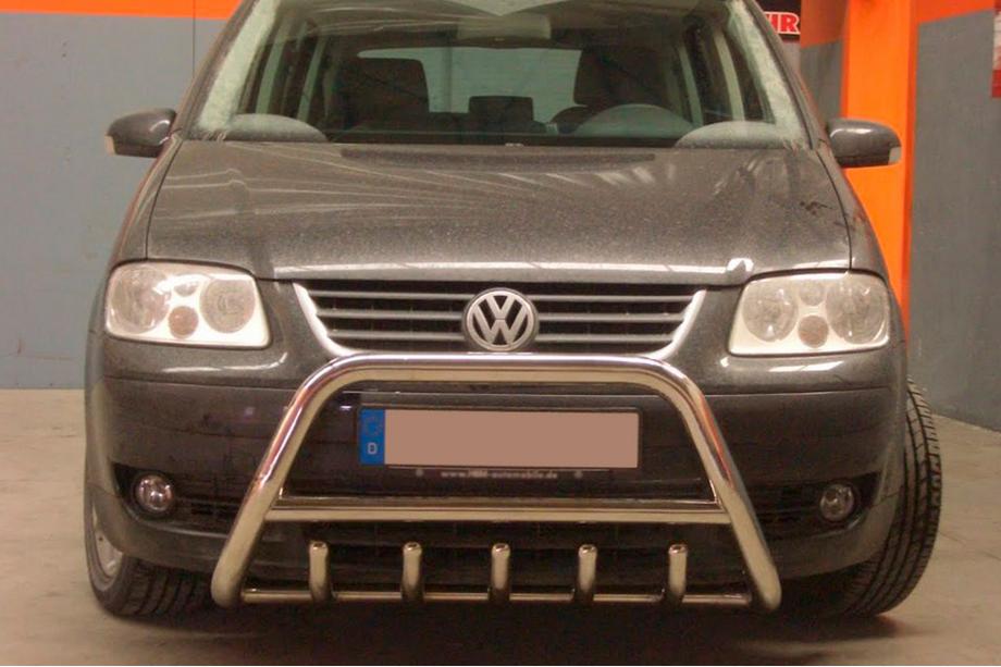 Volkswagen Touran 2003–2010 Bullbar WT003 (RVS) 51 mm, zonder opschrift Foto 2