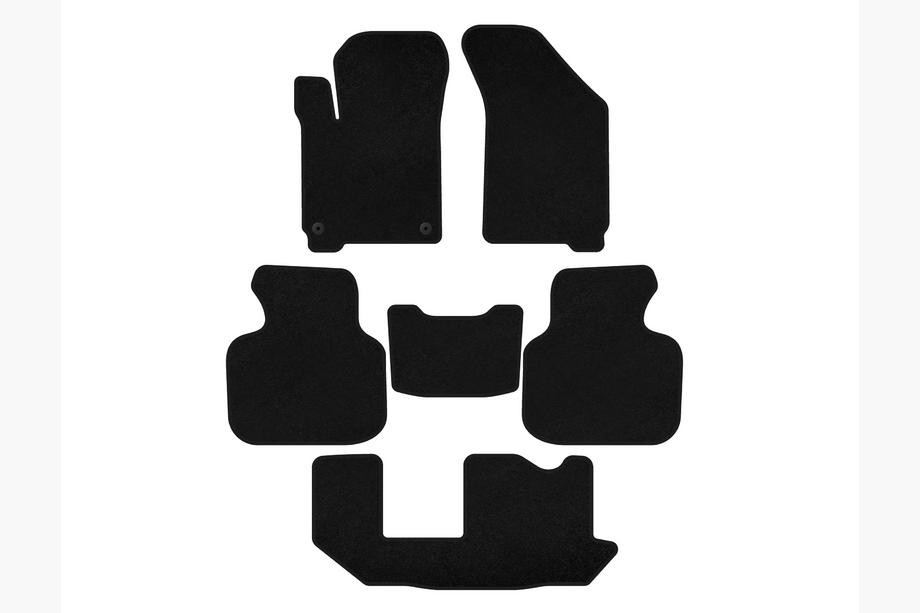 Dodge Journey 2008–2020 Textielen automatten Classic (2011-2020, 3 rijen, 7-zits, zwart) Foto 1