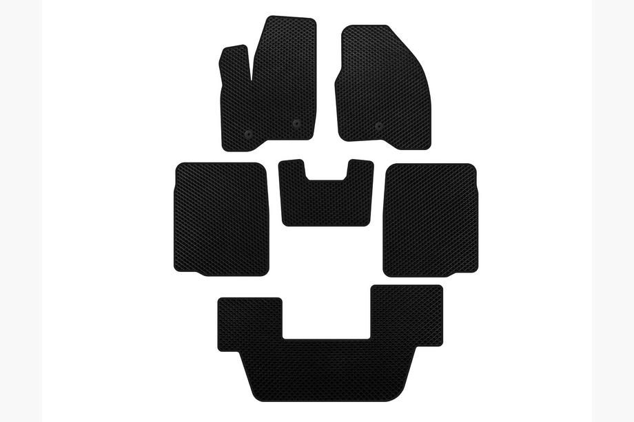 Ford Explorer 2011–2019 EVA automatten (3 rijen, 2011-2015, zwart) Image