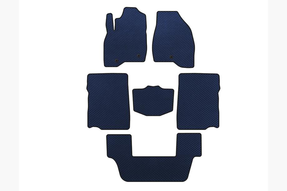 Ford Explorer 2011–2019 EVA automatten (2017-2019, 3e rij, 7-persoons, Blauw) Image