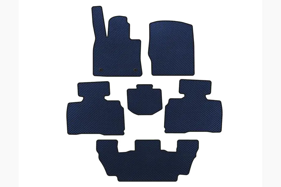 Ford Explorer 2019– EVA automatten (3 rijen, 7-zits, blauw) Image