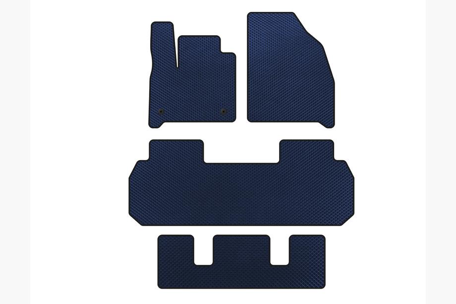 Chevrolet Traverse 2017– EVA automatten (3 rijen, blauw) Image
