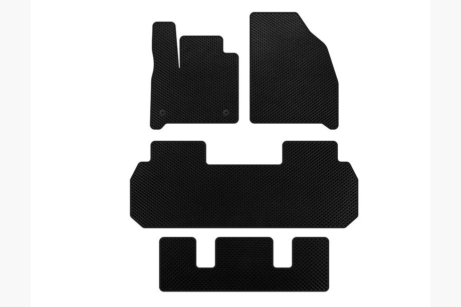 Chevrolet Traverse 2017– EVA-automatten (3 rijen, zwart) Image