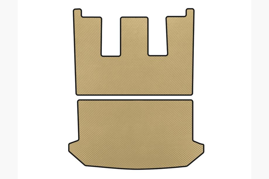 Citroen C-8 2002–2014 EVA kofferbakmat v1 (Beige) Foto 1