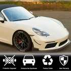 Porsche Boxster/Cayman 982 (718) 2016– Frontlip voor voorbumper Lip V1 (2016-2019, carbon) foto 2