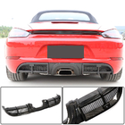 Porsche Boxster/Cayman 982 (718) 2016– Achterbumper diffuser V1 (2016-2019, carbon) foto 1