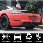 Porsche Boxster/Cayman 982 (718) 2016– Achterbumper diffuser V1 (2016-2019, carbon) foto 3