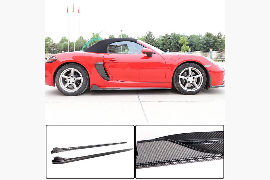 Porsche Boxster/Cayman 982 (718) 2016– Side skirts V1 (2016-2019, carbon) Image