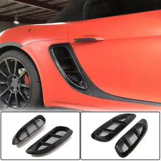 Carbon covers voor voorspatborden Porsche Boxster/Cayman 982 (718) 2016– foto 1