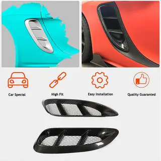 Carbon covers voor voorspatborden Porsche Boxster/Cayman 982 (718) 2016– foto 2
