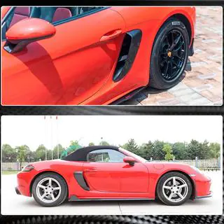Achterspatbordverbreders (2016-2019, carbon) Porsche Boxster/Cayman 982 (718) 2016– foto 3
