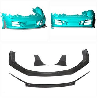 Frontbumper lip spoiler (voor Carrera 4 GTS 2017-2018, carbon) foto 2