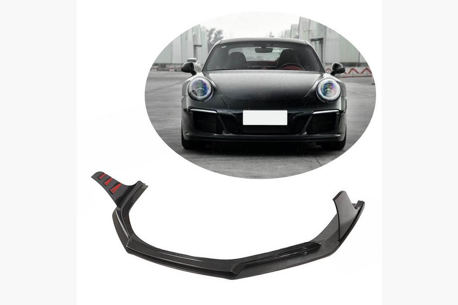 Porsche 911 (991) 2011–2019 Frontbumper lip spoiler (voor Carrera 4 GTS 2017-2018, carbon) Image
