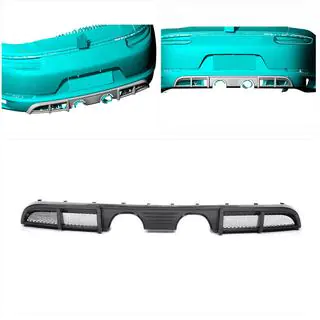 Achterbumper diffuser (voor Carrera 4 GTS 2017-2018, carbon) foto 2
