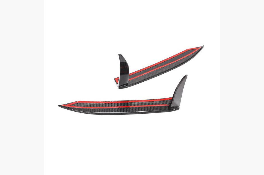Porsche 911 (991) 2011–2019 Carbon achterbumper sierlijsten (voor Carrera 4 GTS 2017-2018) Foto 4