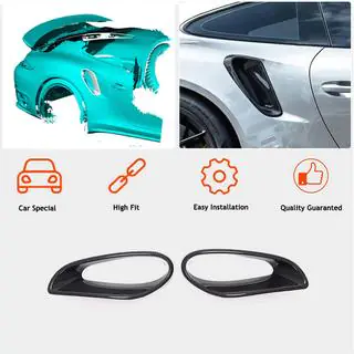 Carbon achterspatbordkappen (voor Turbo S 2014-2016) Porsche 911 (991) 2011–2019 foto 2