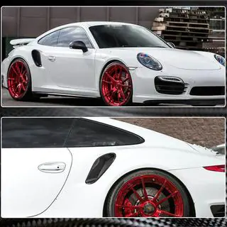Carbon achterspatbordkappen (voor Turbo S 2014-2016) Porsche 911 (991) 2011–2019 foto 4