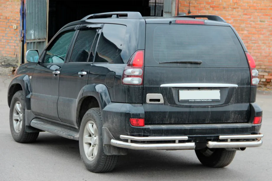 Toyota Land Cruiser Prado 120 2002–2009 Achterste dubbele hoekstukken AK003-1 (2 st., RVS) Image