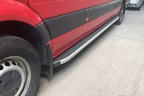 Mercedes Sprinter W906 2006–2018 Fullmond zijstappen (2 st., aluminium) Lang/Extra lang foto 1