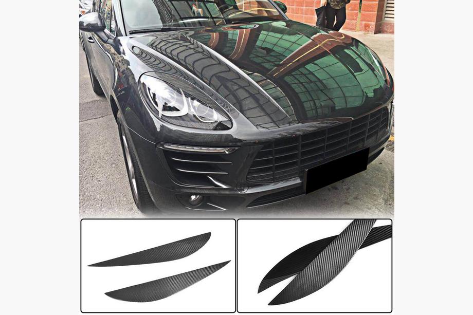 Porsche Macan 2014–2024 Koplampwimpers (2014-2018, Carbon) Image