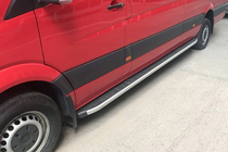 Volkswagen Crafter 2006–2016 Fullmond side steps (2 stuks, aluminium) foto 1