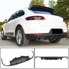 Porsche Macan 2014–2024 Achterbumper diffuser V1 (2014-2021, Carbon) foto 1