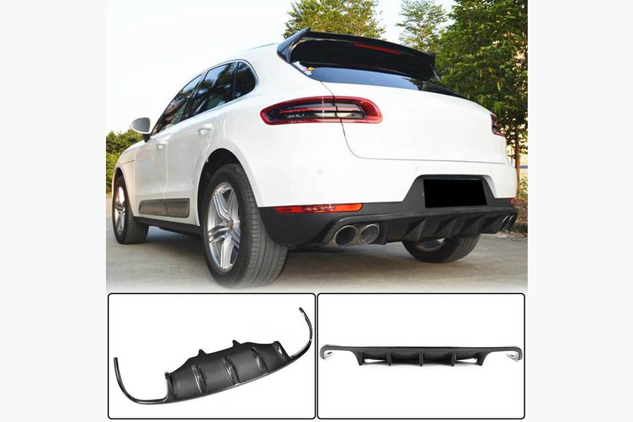 Porsche Macan 2014–2024 Achterbumper diffuser V1 (2014-2021, Carbon) Image