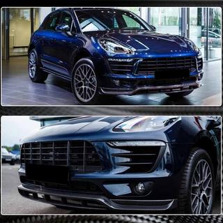 Voorbumper lip Lip V2 (2014-2018, Carbon) Porsche Macan 2014–2024 foto 4