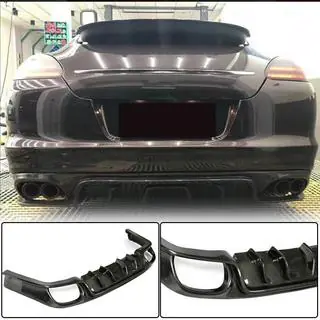 Achterbumper diffuser (2009-2013, carbon) foto 1