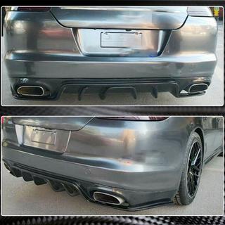 Achterbumper diffuser (2009-2013, carbon) foto 3