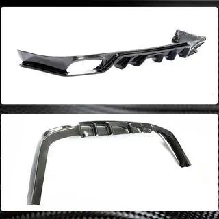 Achterbumper diffuser (2009-2013, carbon) foto 4