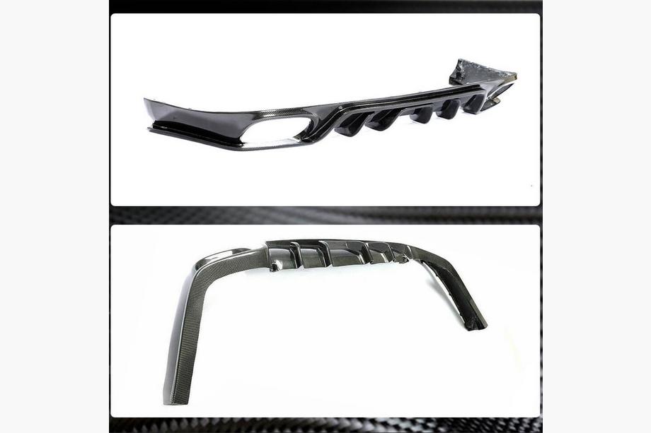 Porsche Panamera 2009–2016 Achterbumper diffuser (2009-2013, carbon) Foto 4