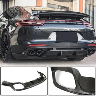 Achterbumper diffuser (2016-2020, Carbon)