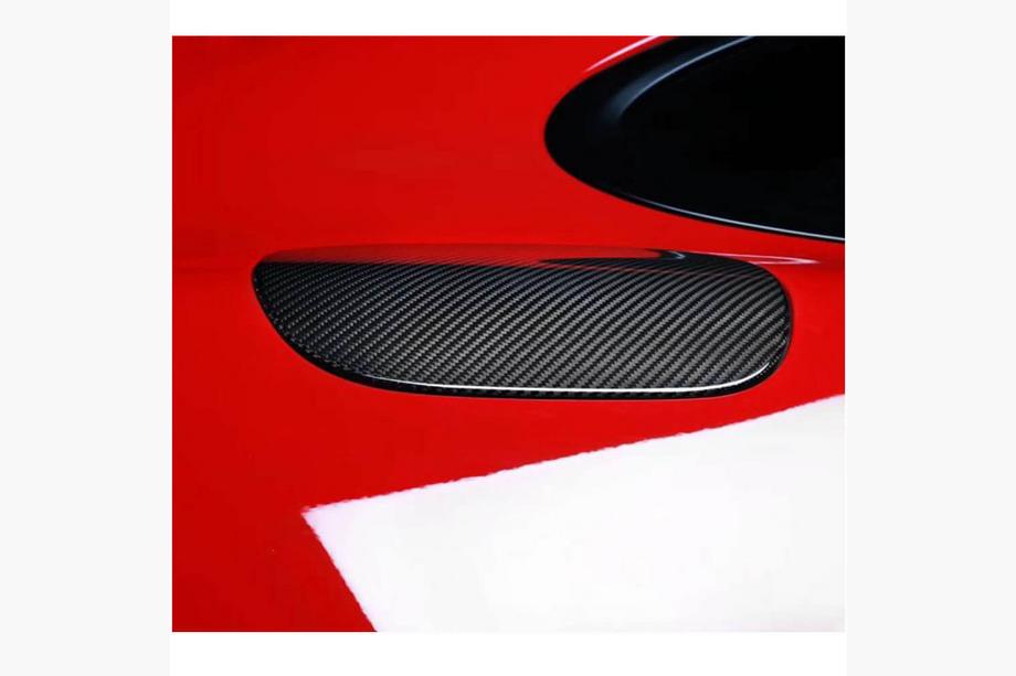 Porsche Panamera 2016–2023 Tankklep cover (2016-2020, Carbon) Foto 3