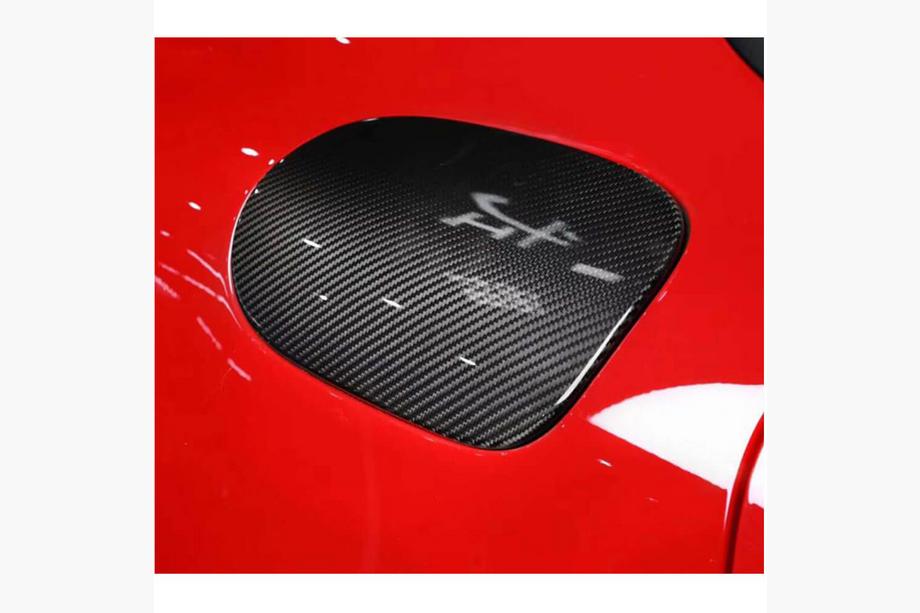 Porsche Panamera 2016–2023 Tankklep cover (2016-2020, Carbon) Foto 4
