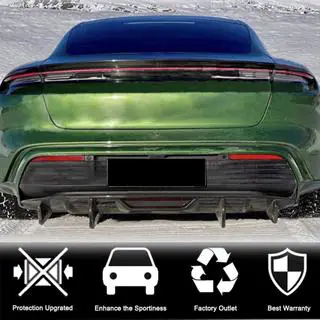 Achterbumper diffuser (voor 2019-2024 Base SD, carbon) foto 3