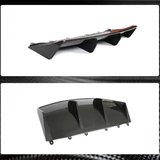 Achterbumper diffuser (voor 2019-2024 Turbo S SD, carbon) foto 3