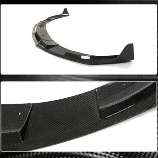 Front bumper lip (voor 2019-2024 Turbo S, carbon) foto 3