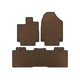 EVA automatten voor het interieur (2 rijen, bruin)