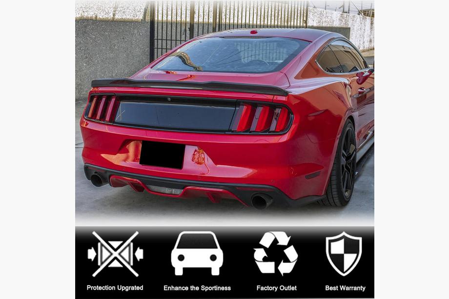 Ford Mustang 2015–2023 Spoiler V4 (Carbon) Foto 2