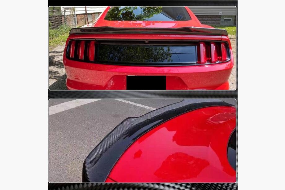 Ford Mustang 2015–2023 Spoiler V4 (Carbon) Foto 3