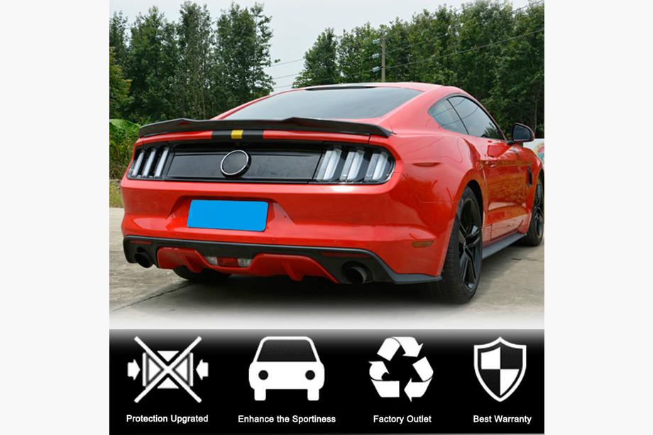 Ford Mustang 2015–2023 Spoiler V4 (Carbon) Foto 7