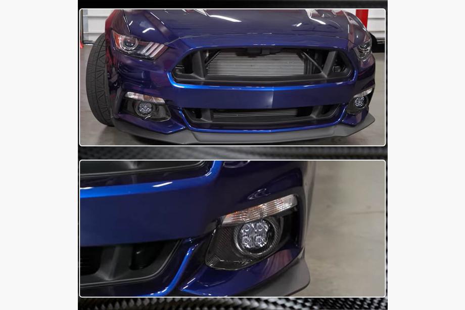Ford Mustang 2015–2023 Mistlamp covers V2 (2015-2017, Carbon) Foto 3