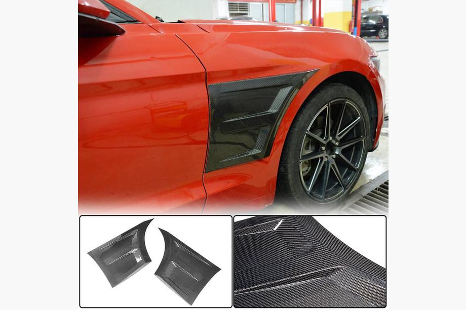 Ford Mustang 2015–2023 Carbon covers voor voorspatborden Image