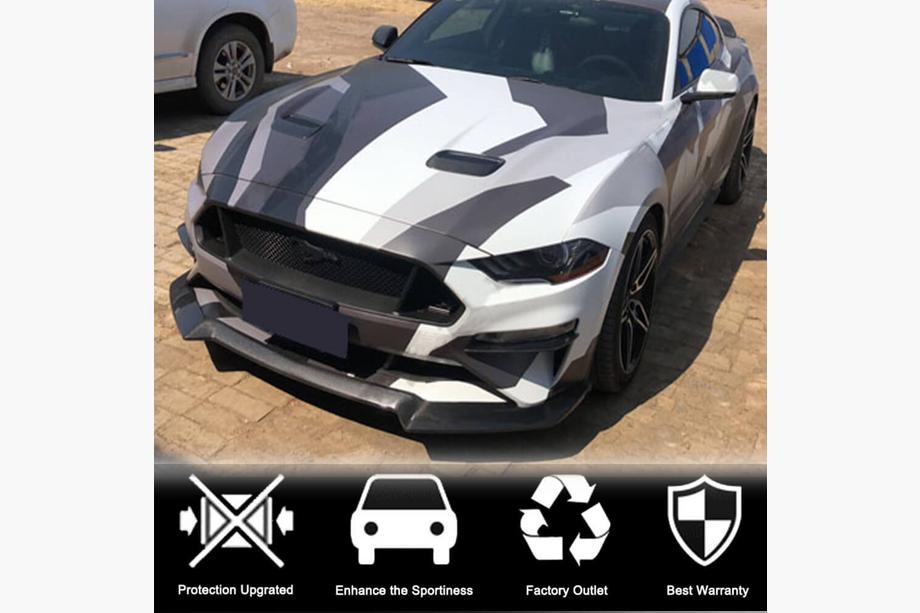 Ford Mustang 2015–2023 Voorbumper lipspoiler (2017-2020, carbon) Foto 3